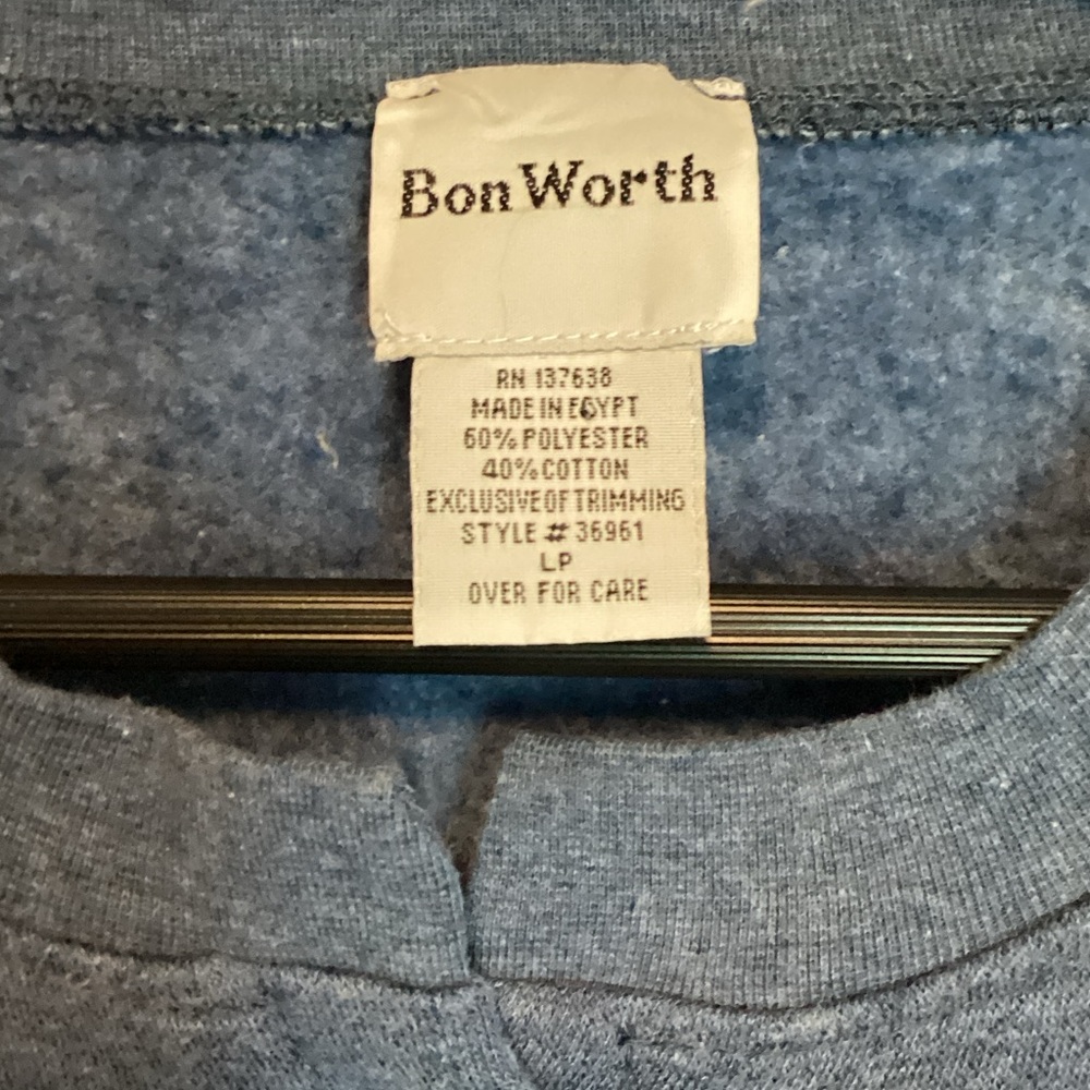 BonWorth Blue Lighthouse Button Up Cardigan - Picture 2 of 4